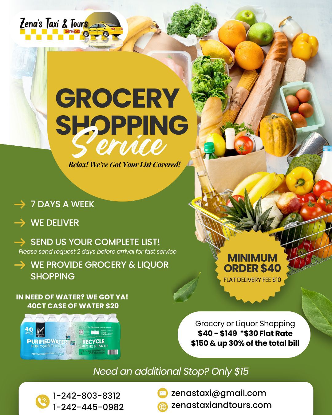 Grocery & Liquor Shopping Service Nassau Bahamas​
